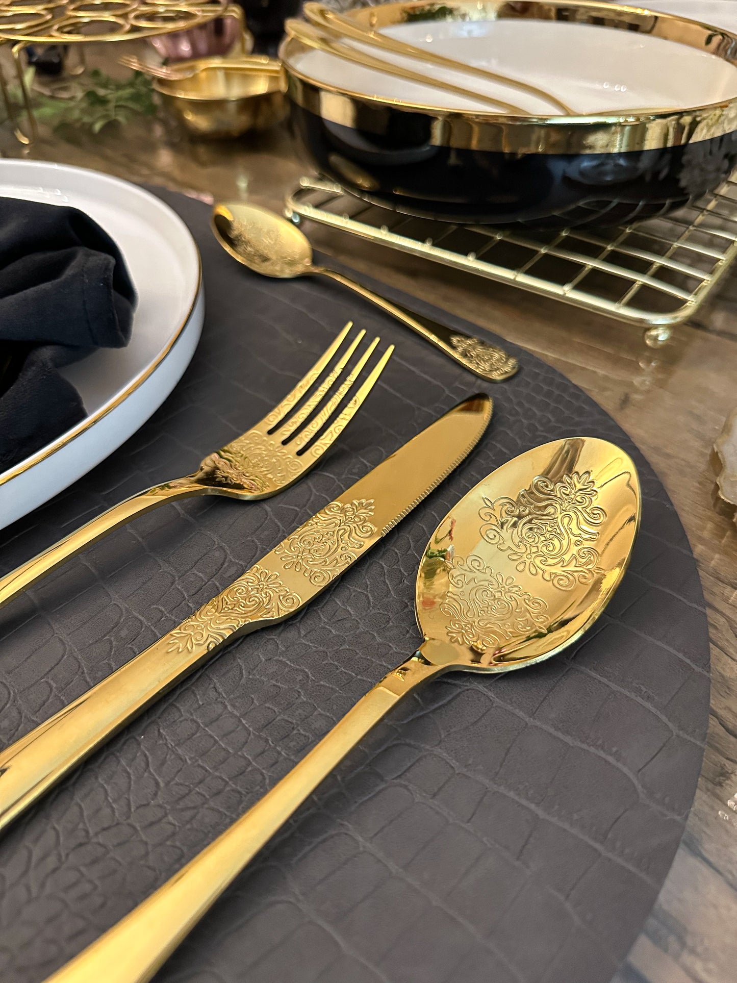 Royal Golden Home Besteck Set Oriental